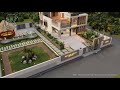4 bhk house exterior  landscape walkthrough  nk innovative building design  kovilpatti