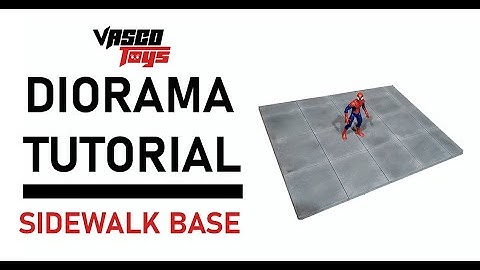 Beginner Sidewalk Base for Action Figure Display & Photography