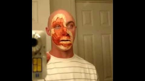 How to apply "skinned" foam latex prosthetic (Part 5)