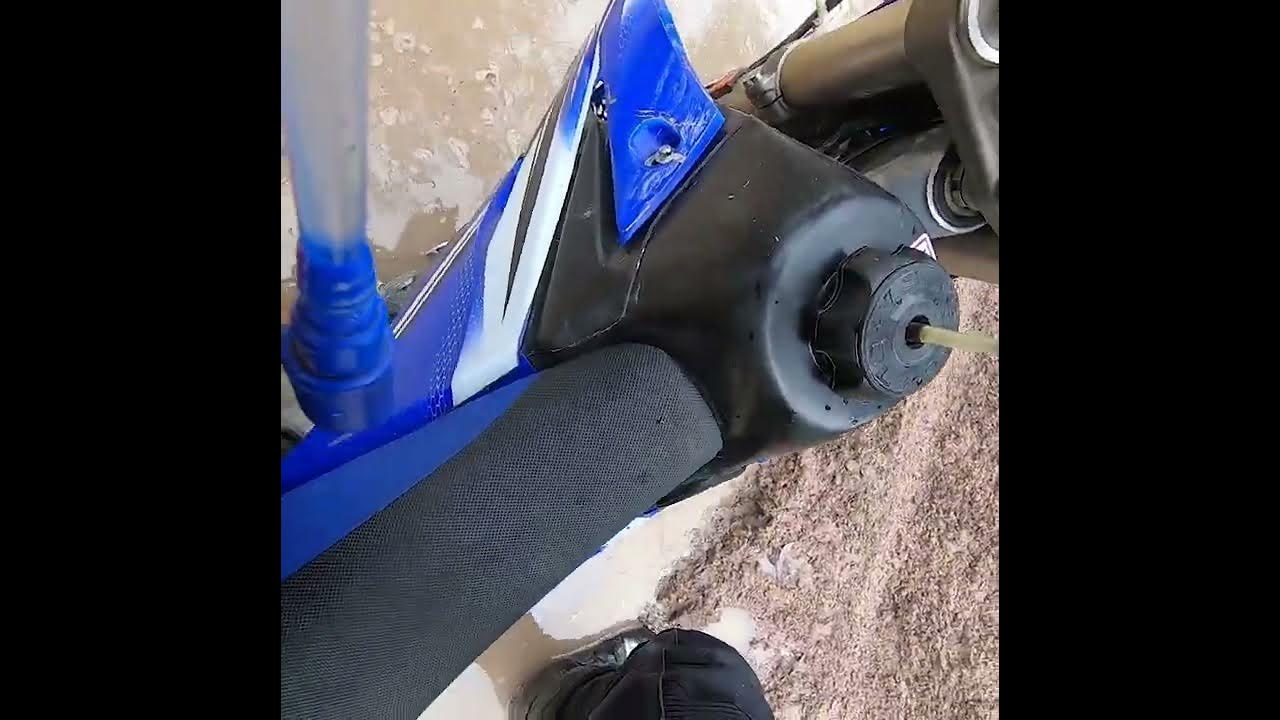 dirtbike stuck in the mud at manarpark YouTube