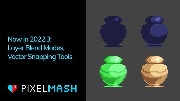 Pixelmash 2022.3 – Now With With Layer Blend Modes, Vector Snapping Tools