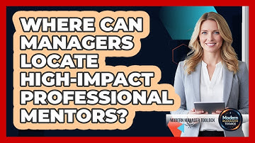 Where Can Managers Locate High-Impact Professional Mentors?