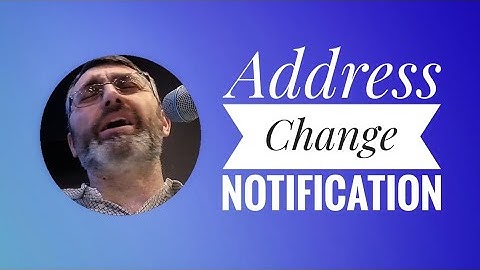 Address Change Notification - Cover by James Rodney Jones