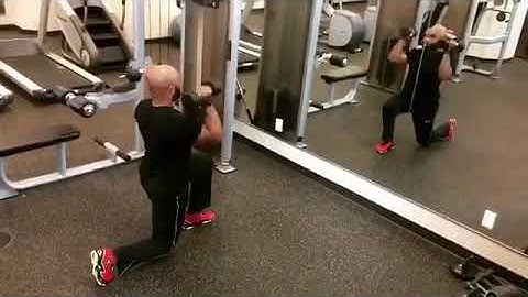 Alternating Lunge Curl Press Combination