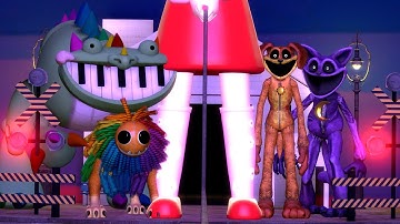 Playing ALL POPPY PLAYTIME 4 CHARACTERS SQUID GAME JUMP ROPE IN Garry