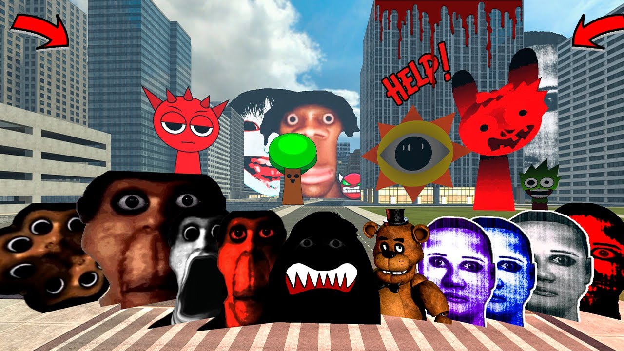 Obunga Family Nextbot & Furious Angry Munci & Fnaf in Gmod