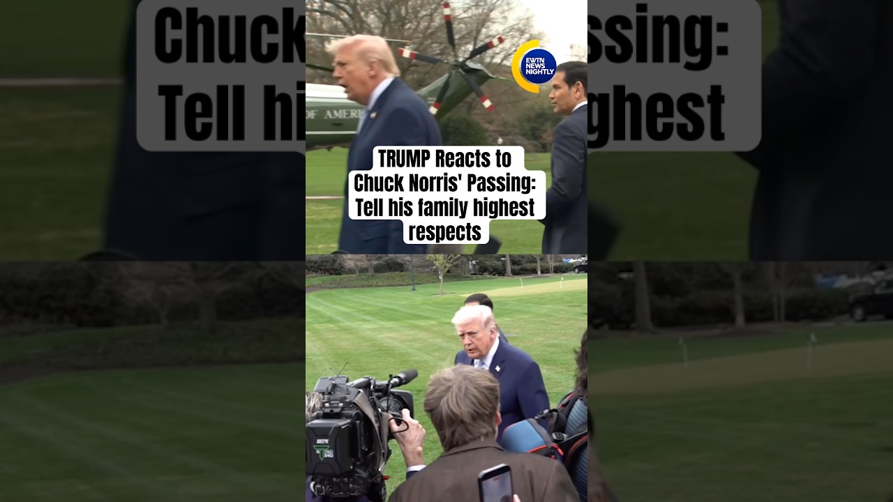 TRUMP Reacts to Chuck Norris' Passing: Tell his family highest respects 