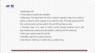 Module-4, Lecture-12: Programmable Logic Controller (PLC)