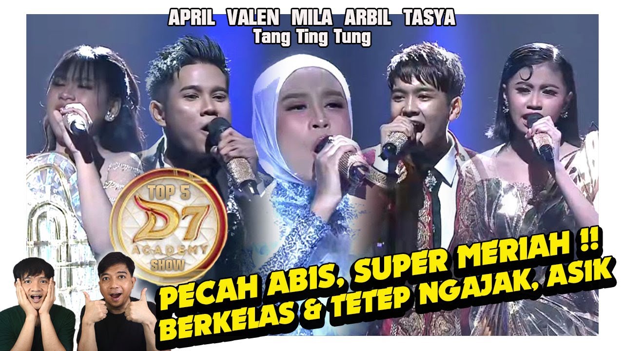 Diluar nurul banget TOP 5 DA7 (April, Arbil, Mila, Tasya, & Valen) Tang Ting Tung jadi next level !!