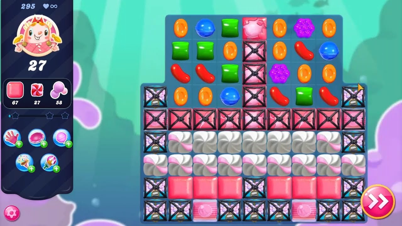 Candy Crush Saga LEVEL 295 NO BOOSTERS (new version