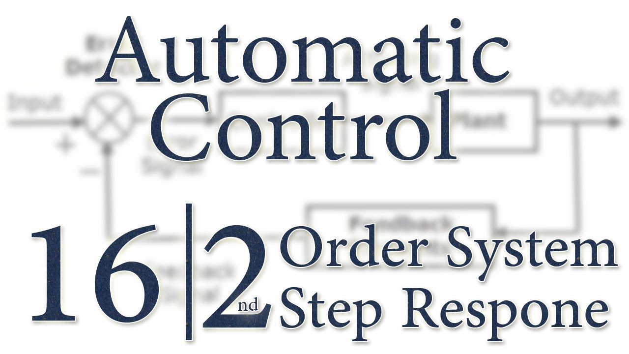 Automatic Control | 16 | Second Order System Step Response - YouTube