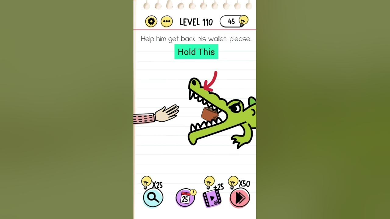 Brain Test level 110 answers #solutions #shorts - YouTube