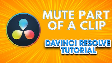 DaVinci Resolve 17: How to Mute Part of a Video Clip