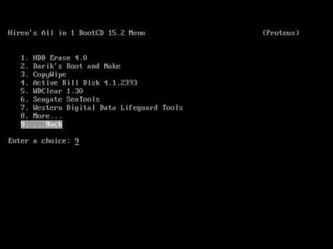 Hirens Boot Western Digital Data Lifeguard Dos Low Level Format HDD