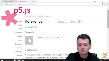 09. Tutorial juego web - Dibujando figuras geométricas básicas Triángulos con P5.js