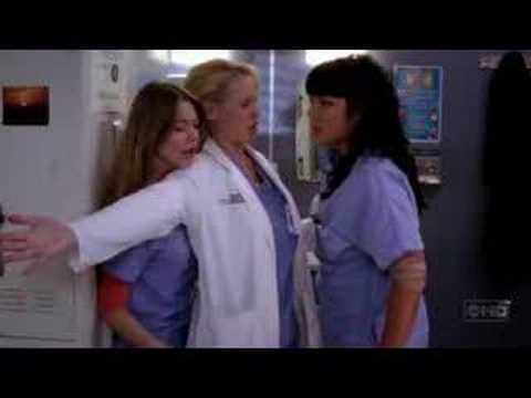 309x10 Callie tries to beat up Meredith