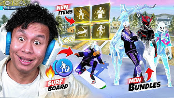 Free Fire मैं Surfing 😲 Secret Place, New Bundles, Snow Map Advanced Server - Tonde Gamer