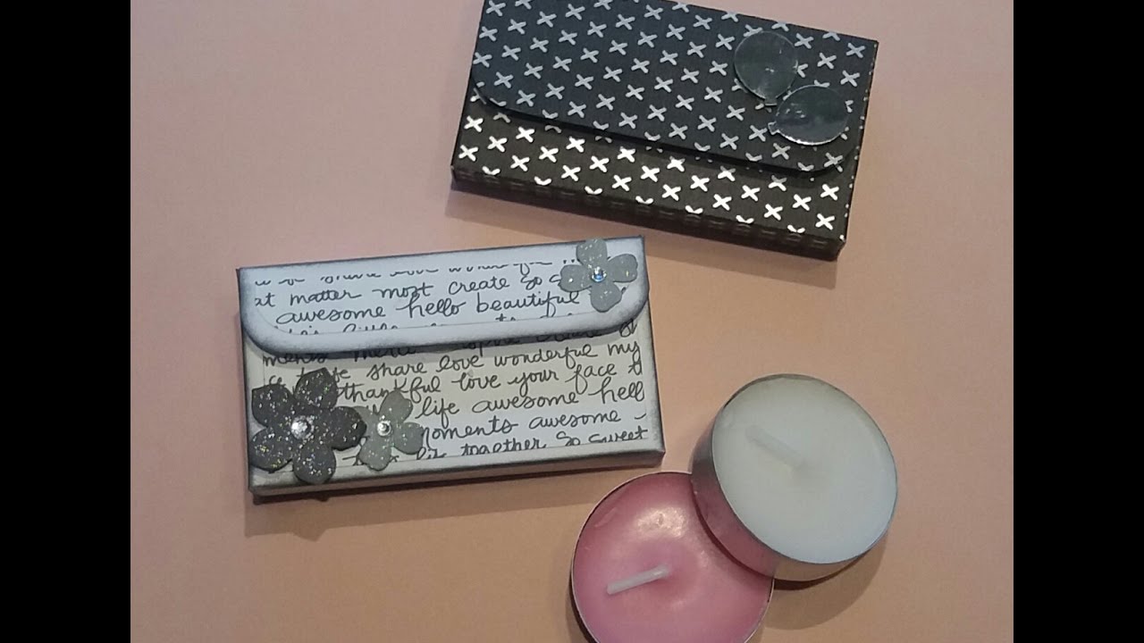 Candle gift box using stampin up products - YouTube