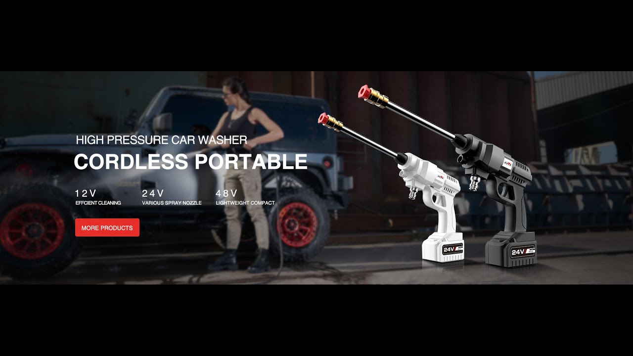 Buy Wholesale China 24v Wireless Portable High Pressure Car Washer