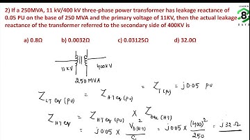 Insulators, Distributors, P.U. system GATE model Questions Solved