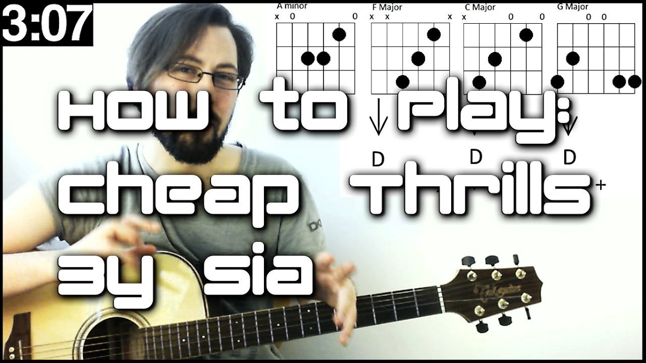 🎶 Learn Songs In SECONDS! How To Play Cheap Thrills Sia (Guitar