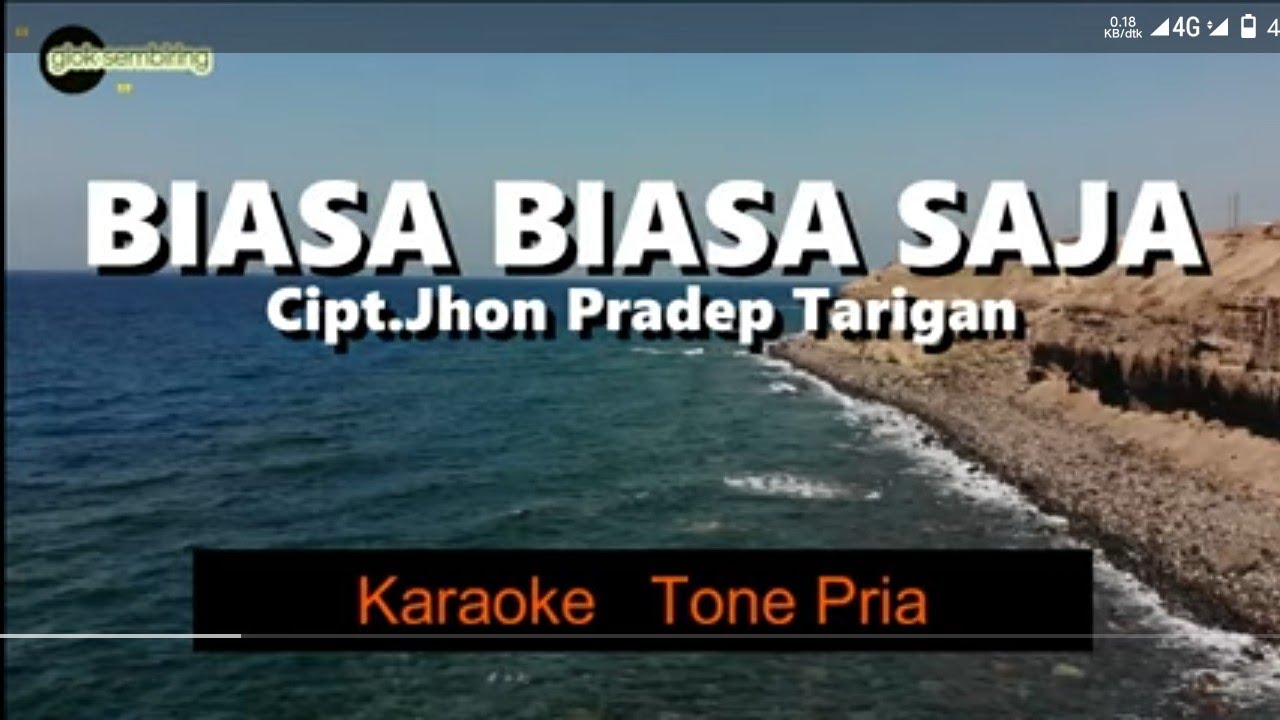 BIASA BIASA SAJA - TONE PRIA - KARAOKE POP