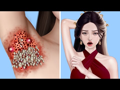 ASMR Removal Dog Ticks & Maggot Infected Armpit | Severely Injured Animation