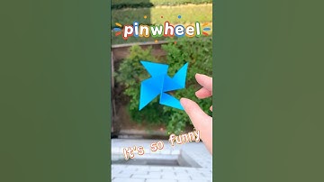 Super fun spinning windmill!Interesting handmade origami!Creative origami! #diy #origami #craft