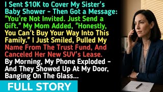 I Sent $10K to Cover My Sister's Baby Shower - Then Got a Message: You're Not Invited. Just Send...