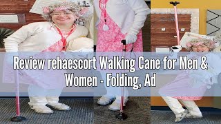 Review rehaescort Walking Cane for Men Women - Folding Adjustable Lightweight Walking Canes for