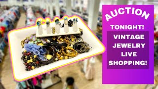 Vintage Jewelry Auction From Thrift With Me Videos!