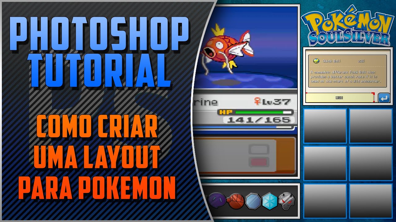 Tutorial Como criar uma Layout para Pokémon YouTube