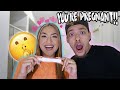 GIVING PREGNANCY HINTS To See How My Boyfriend Would React.. *HUGE TWIST*