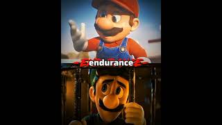 Mario (movie/base) vs Luigi (movie/base) #whoisstrongest#debateedit#animeedit#mariomovie#shorts