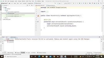fix Installed Build Tools revision 32.0.0 is corrupted, Remove and install again using the Sdk