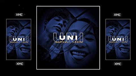 Mizo hla - U N I (forever) || Alight motion xml file check comment box #xml_file #alightmotion #edit