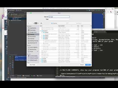 Save Files Clion