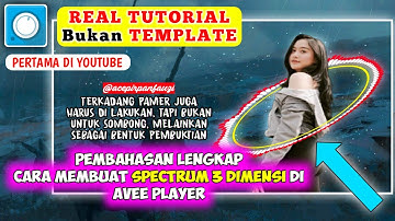 Cara membuat audio spectrum 3d di android | Template avee player quotes keren