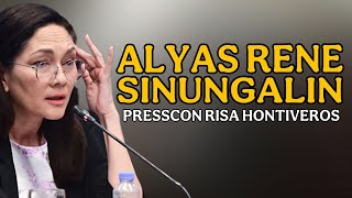 RISA HONTIVEROS NAGSALITA NA LABAN SA PARATANG NI ALYAS RENE