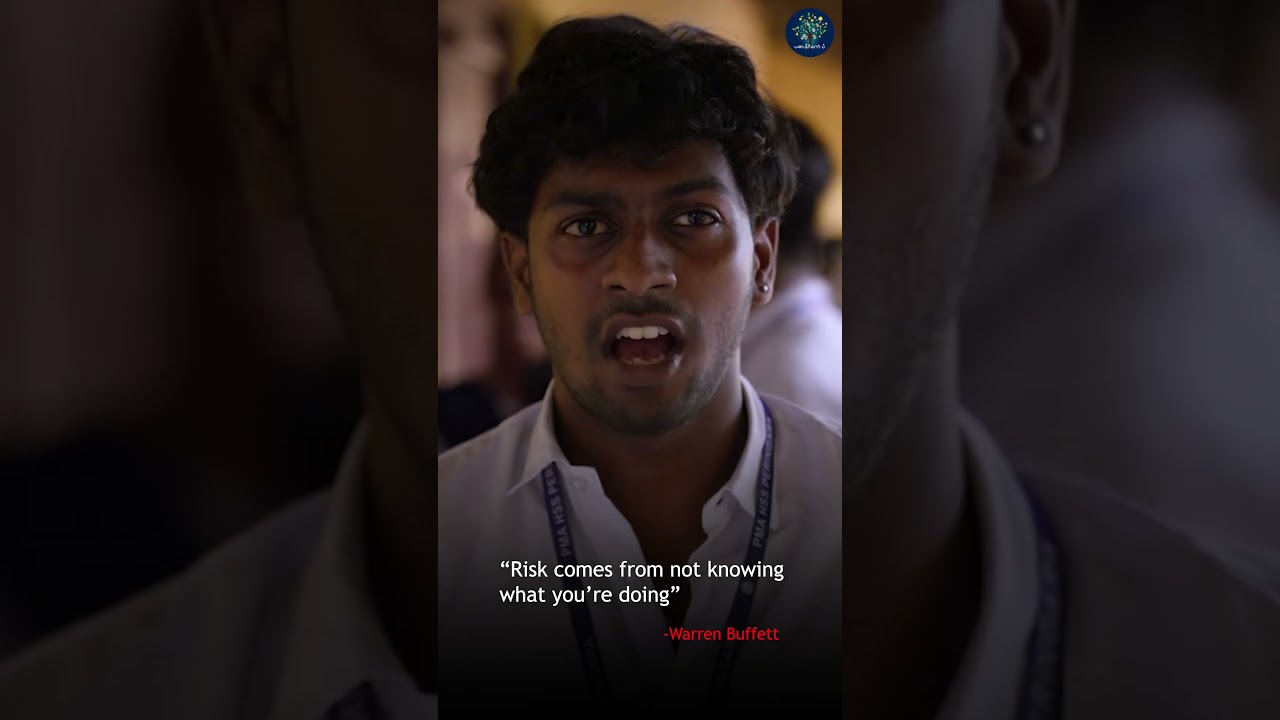 "Risk comes from not knowing what you're doing"#panathottam #finance #tamil #memes
