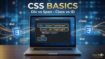 CSS Basics Explained: Div vs Span, Class vs ID, and How CSS Really Works (Beginner Tutorial)