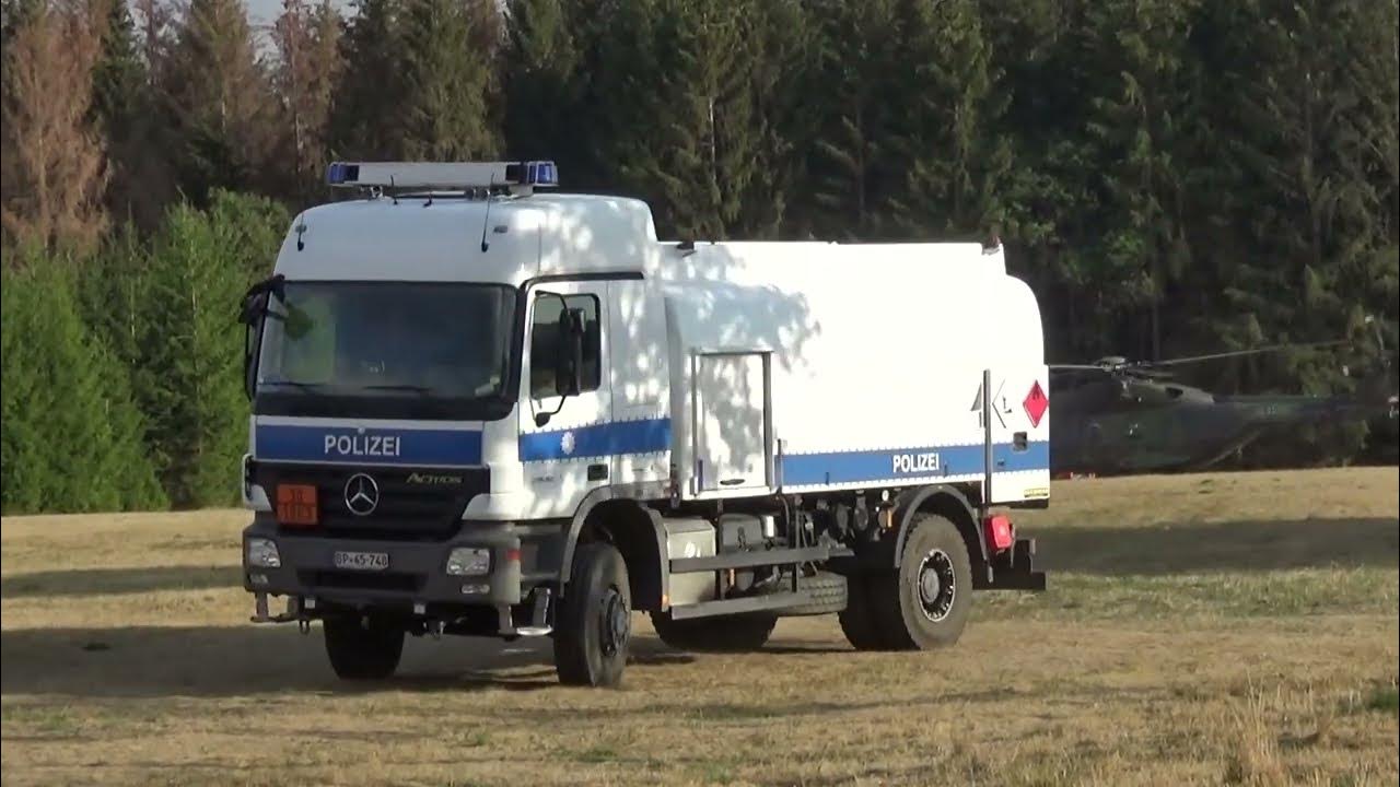 [Waldbrand] Einsatzfahrt LdbKW der Bundespolizei Fuldatal YouTube