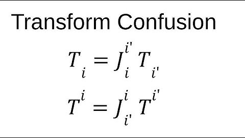 Confused over Covariant and Contra-variant transformations