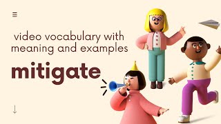 Mitigate English words with meaning #everyday_vocabulary