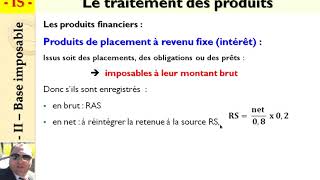 Fiscalité IS _ base imposable : traitement des produits financiers screenshot 2