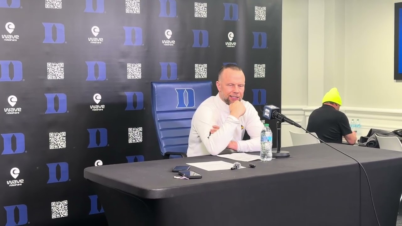 Louisville coach Pat Kelsey after a second loss to Duke this season 