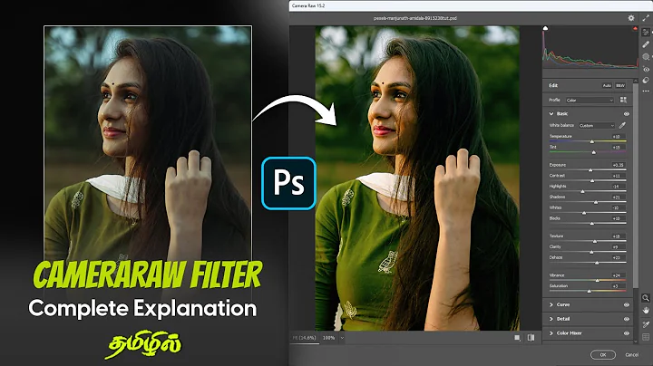 Photoshop Camera raw filter complete tutorial for beginners | Colour grading photoshop tutorial