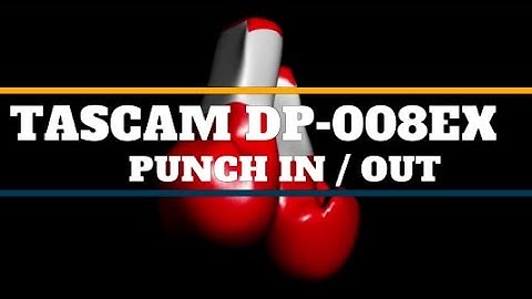 TASCAM DP-008EX Punch In With a Foot Switch