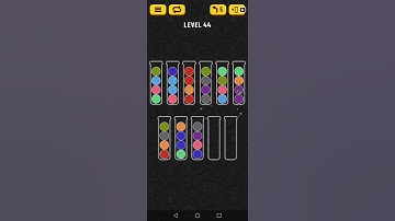 Ball Sort Puzzle Level 44 WalkThrough Solution Gameplay