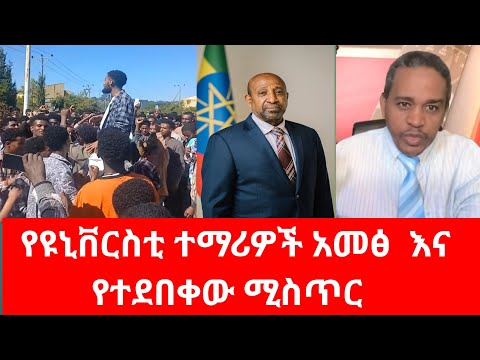 የዩኒቨርስቲ ተማሪዎች የአመፅ ሰልፍ እና የተደበቀው ሴራ ሲጋለጥ ኤርሚያስ አለሙ እውነቱን አጋለጠ ትምህርት ሚኒስቴር ብርሃኑ ነጋ